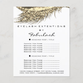 Makeup Artist Lash Gold White Flyer 1 paginaprijze