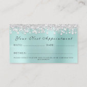 Makeup Artist Lash Silver Drivers Event Planner Bl Afsprakenkaartje (Achterkant)