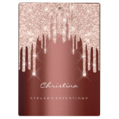 Makeup Artist Lash Spark Event Planner Roos Brown Klembord (Achterkant)