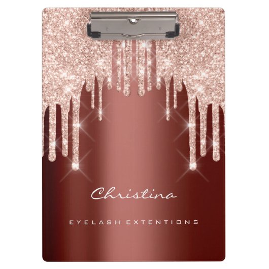 Makeup Artist Lash Spark Event Planner Roos Brown Klembord (Voorkant)