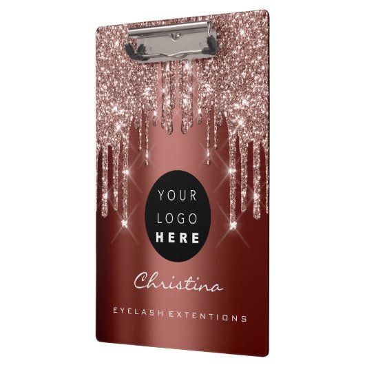 Makeup Artist Lash Spark Event Planner Roos Logo Klembord (Links)