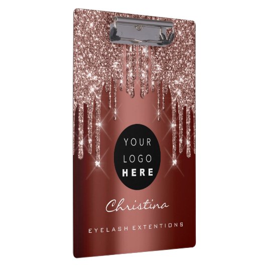 Makeup Artist Lash Spark Event Planner Roos Logo Klembord (Rechts)