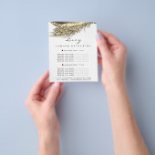 Makeup Artist Lash White met 2 pagina's Prijslijst Flyer (Hand)