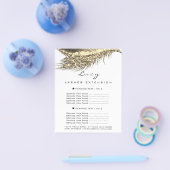 Makeup Artist Lash White met 2 pagina's Prijslijst Flyer (Enkel)