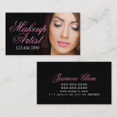 Makeup Artist Lashes Beauty Cosmetology Salon Visitekaartje (Voorkant / Achterkant)