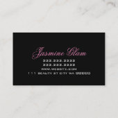 Makeup Artist Lashes Beauty Cosmetology Salon Visitekaartje (Achterkant)