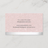 Makeup Artist Lashes & Brow Salon Blush Roos Gold Visitekaartje (Achterkant)