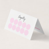 Makeup Artist Lashes Brows Loyalty Kaart Visitekaartje (Achterkant)