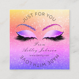 Makeup Artist Lashes Buagie Dall Classy Vierkante Visitekaartje
