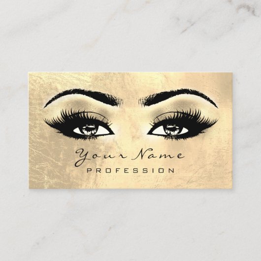 Makeup Artist Lashes Extension Appointment Card Afsprakenkaartje (Voorkant)