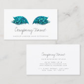 Makeup Artist Lashes Extension Ocean White Afsprakenkaartje (Voorkant / Achterkant)