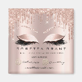 Makeup Artist Lashes Extension Roos Drip Mail Phon Magneet (Voorkant)