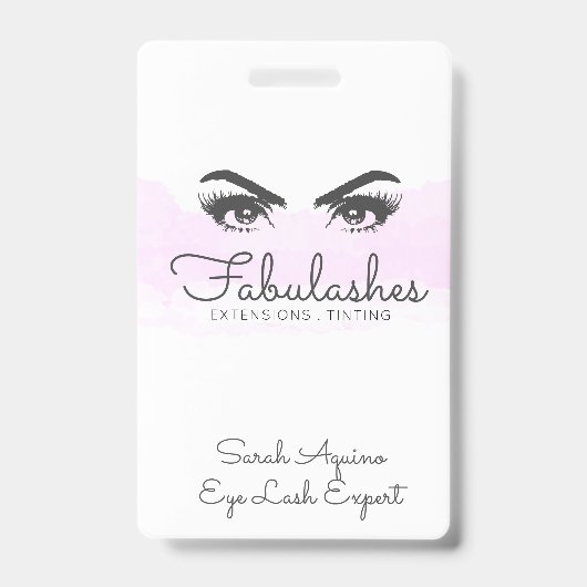 Makeup Artist Lashes Eyes Extensions Brows Badge (Voorzijde)