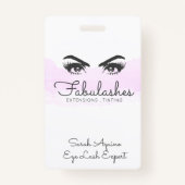 Makeup Artist Lashes Eyes Extensions Brows Badge (Voorkant)