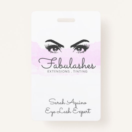 Makeup Artist Lashes Eyes Extensions Brows Badge (Voorkant)