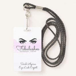 Makeup Artist Lashes Eyes Extensions Brows Badge