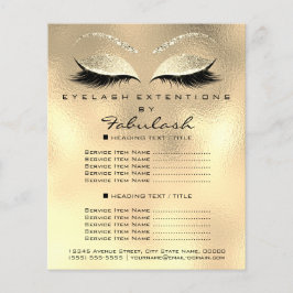 Makeup Artist Lashes Glitter Flyer 1 paginaprijzen