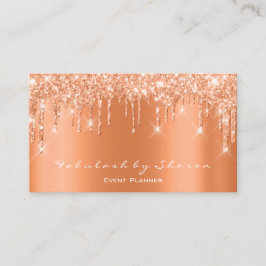 Makeup Artist Lashes Glitter leidt koraalblogger Visitekaartje