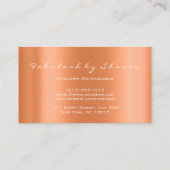 Makeup Artist Lashes Glitter leidt koraalblogger Visitekaartje (Achterkant)