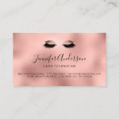 Makeup Artist Lashes Glitter Roos Gold Shimmer Visitekaartje (Achterkant)