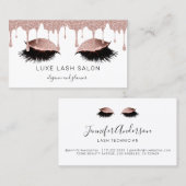 Makeup Artist Lashes Glitter Visitekaartje (Voorkant / Achterkant)