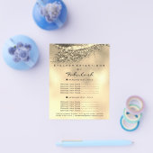 Makeup Artist Lashes Gold Lux Flyer 1-paginaprijze (Enkel)