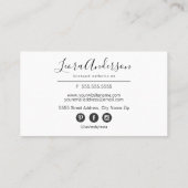 Makeup Artist Lashes Microblading Waterverf Visitekaartje (Achterkant)