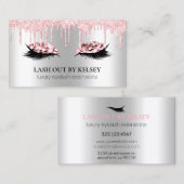 Makeup Artist Lashes Platinum Pink Glitter + Drive Visitekaartje (Voorkant / Achterkant)