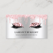 Makeup Artist Lashes Platinum Pink Glitter + Drive Visitekaartje (Voorkant)