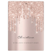 Makeup Artist Lashes Roos Gold van de Gebeurtenis  Klembord (Achterkant)