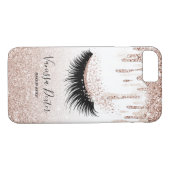 Makeup Artist Lashes Spark Drips Rose Gold Case-Mate iPhone Case (Achterkant (Horizontaal))