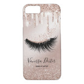 Makeup Artist Lashes Spark Drips Rose Gold Case-Mate iPhone Case (Achterkant)