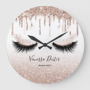 Makeup Artist Lashes Spark Drips Rose Gold Grote Klok
