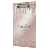 Makeup Artist Lashes Spark Drips Rose Gold Klembord (Links)