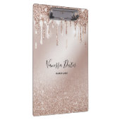 Makeup Artist Lashes Spark Drips Rose Gold Klembord (Rechts)