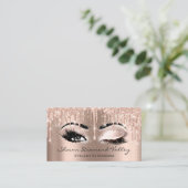 Makeup Artist Lashes Strijdt open EYE CLOSED Confe Visitekaartje (Staand voorkant)