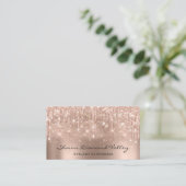 Makeup Artist Lashes Tropfen Roos Blush Powder Visitekaartje (Staand voorkant)