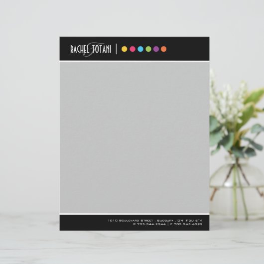 Makeup Artist Letterhead Gepersonaliseerd Briefhoofd (Staand voorkant)