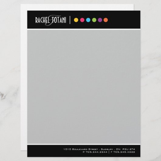 Makeup Artist Letterhead Gepersonaliseerd Briefhoofd (Voorkant / Achterkant)