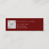 Makeup Artist Licht Zuster Cosmetische Injector Qr Mini Visitekaartje (Achterkant)