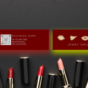 Makeup Artist Licht Zuster Cosmetische Injector Qr Mini Visitekaartje