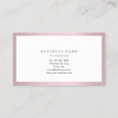 Makeup Artist Lijst Glitter Eye Lashes Roze Visitekaartje (Achterkant)