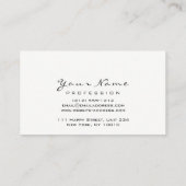 Makeup Artist Lips Beauty Red Lipstick Black White Visitekaartje (Achterkant)