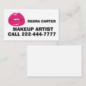 MAKEUP ARTIST LIPSTICK VISITEKAARTJE PERSONALIZED (Voorkant / Achterkant)