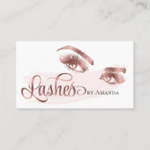 Makeup Artist Long Lashes Eyebrow Eyes Lash Brows Visitekaartje (Voorkant)