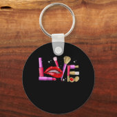 Makeup Artist Love Cosmetician Mode Sleutelhanger (Voorkant)