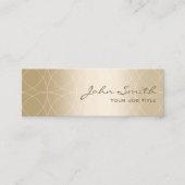 Makeup Artist Luxury Geometric Gold salon Mini Visitekaartje (Voorkant)