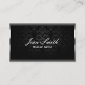 Makeup Artist Luxury Metal Border Visitekaartje (Voorkant)