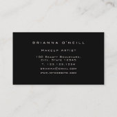 Makeup Artist Luxury Roos Gold Ombre Visitekaartje (Achterkant)