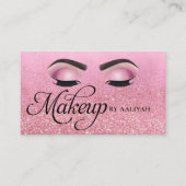 Makeup Artist Luxury Roos Red Glam Visitekaartje (Voorkant)